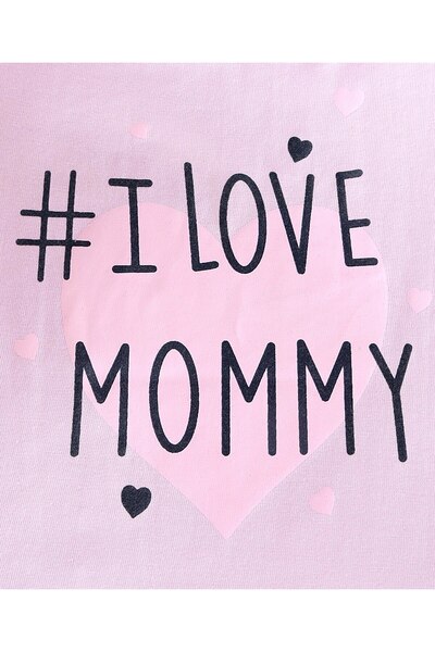 Babyhug Babyhug 100% Cotton Knit Full Sleeves T-Shirt with Text Graphics -Pink