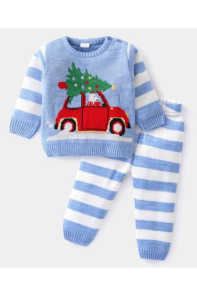 Babyhug Bebek Kazak Takımı - Açık Mavi