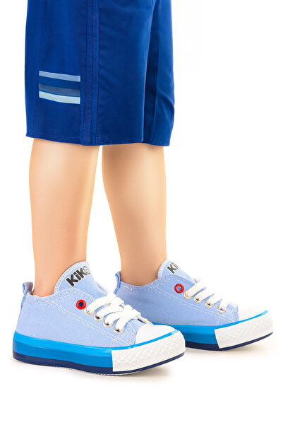Kiko Kids Tinna Lace-Up Baby Boy Linen Sneakers
