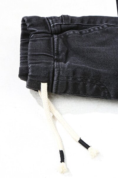 ASG TEKSTİL Siyah Renk Bel Paça Lastikli Bebek Pantolon