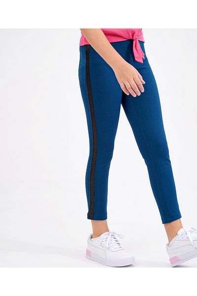 Primo Gino Primo Gino Jeggings with Side Tape - Teal