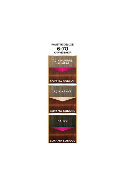 Palette Deluxe 6-70 Kahve Bakır