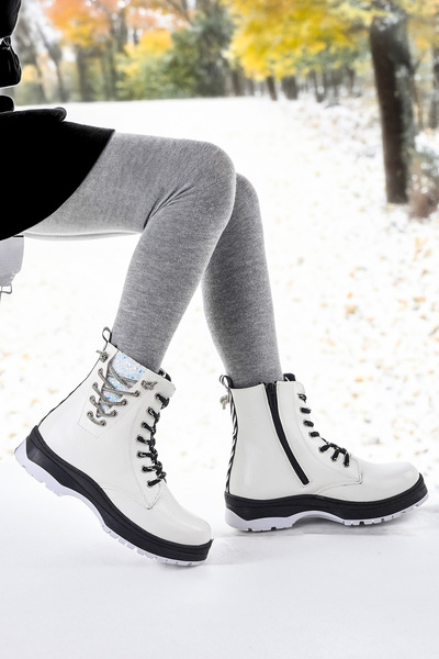 KARAMAZI Капсула зі зморшками Кам'яна термопідошва Дівчачі черевики