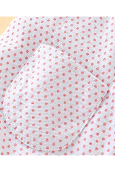 Babyoye Babyoye Eco Conscious 100% Cotton Fox  & Polka Dots Printed Winter Wear Footed Sleepsuit-White
