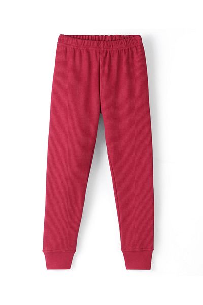 Pine kids Pine Kids Cotton Full Length Thermal Bottoms - Maroon