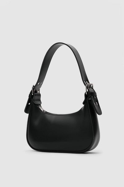 Shule Bags Geantă baghetă ovală neagră Muse