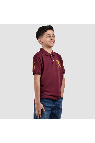 Giordano Junior Embroidery Short Sleeve Bold Polo