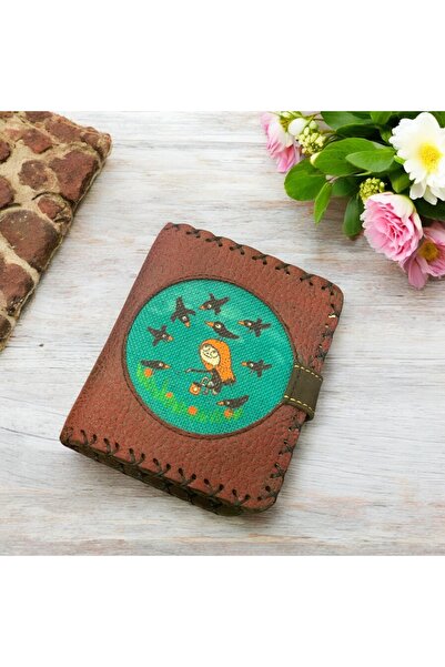 Şaşıkedi Otantik Tasarım El İşçiliği Para Cüzdanı Hediye Kargalı Kız
