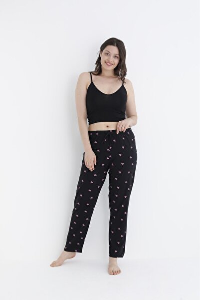 pijamacity Kadın Desenli Tek Alt