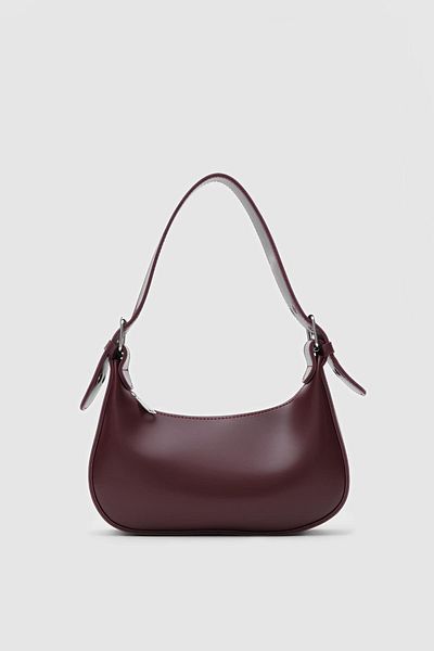 Shule Bags Geantă baghetă ovală Muse Burgundy