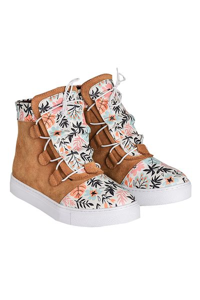 NOOSY Genuine Leather Women's Sneaker Boots
