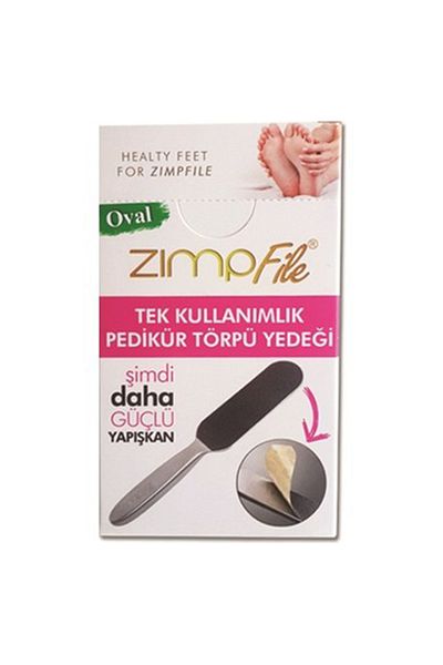 Zimpfile 100 Pieces Disposable Zimp Mesh Pedicure File - Oval