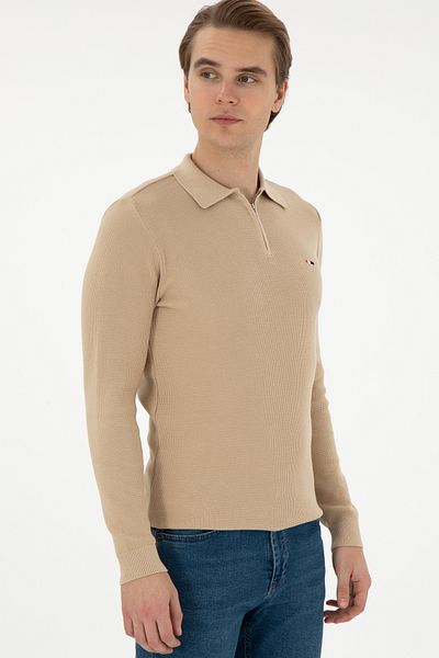 U.S. Polo Assn. Men's Sand Basic Sweater 50298266 -Vr085