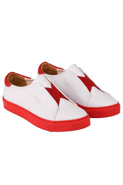 NOOSY Λευκό Κόκκινο Γυναικείο Sneaker