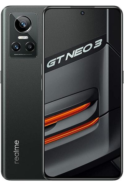 realme GT Neo 3 150W Dual-SIM 256GB ROM + 12GB RAM 5G (Asphalt Black) - International Version