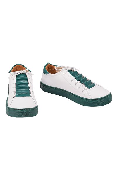 NOOSY Pantofi de damă alb verde