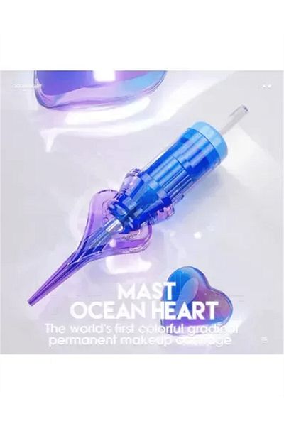 MAST خراطيش Ocean Heart 1001 RL طويلة مستدقة - إبرة مكياج دائمة