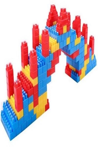 Arabest 110-Piece Colorful Learning Educational Construction Engineering Kits - Large Building Block Bricks
