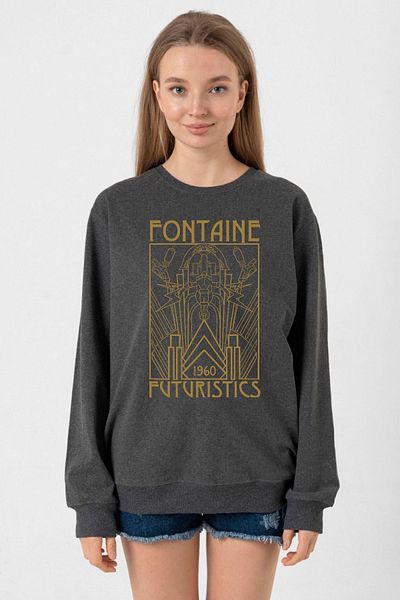 Tshirthane Bioshock Fontaine Futuristics Smoked Women's 2Ip Sweatshirt