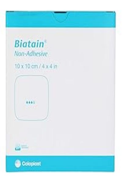 Coloplast Pack of 10 Coloplast Biatain Non-Adhesive Non-Adhesive Foam 10X10Cm/4X4In (3410)