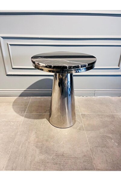 BYALANZA MERMER TABLALI ORTA SEHPA / PASLANMAZ KROM