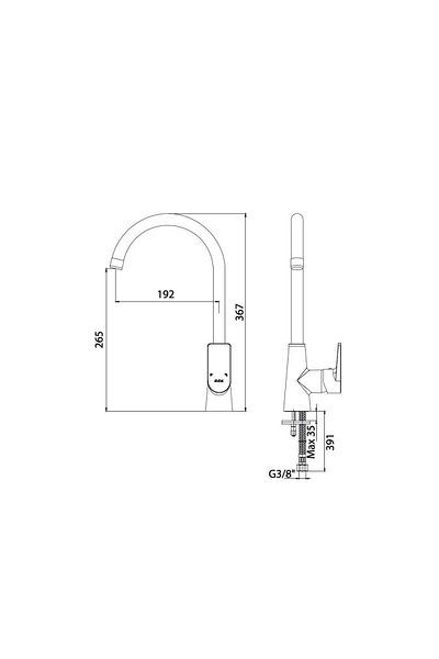Eca Dalia Sink Faucet Chrome 102118125