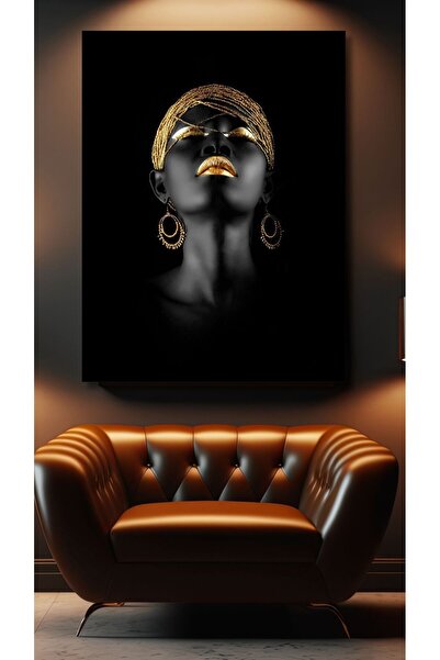 TRADE AYS GoldenBlack Kanvas Tablo