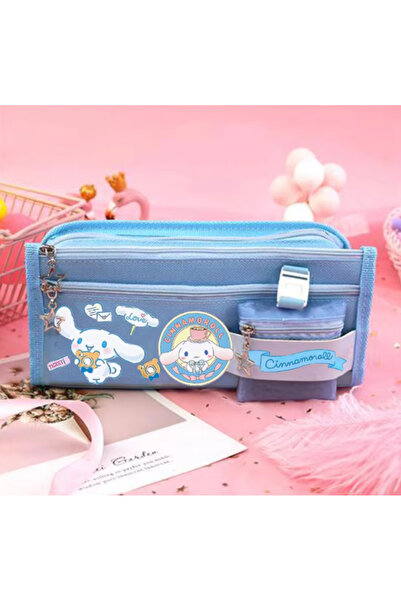 NETAVANTAJ Sanrio Cinnamoroll Mavi Yüksek Kapasiteli Çok Gözlü Kalemlik