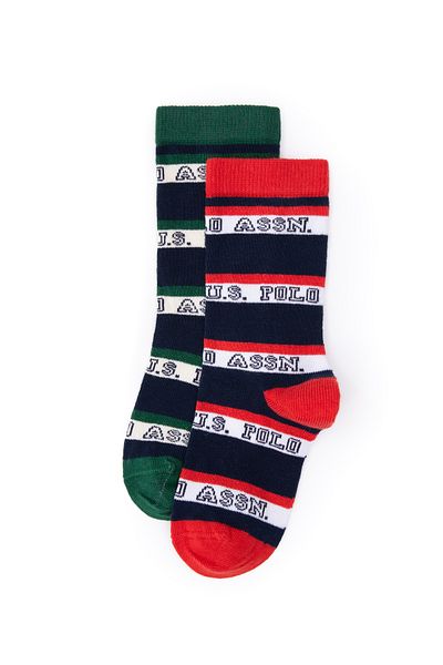 U.S. Polo Assn. Boy's 2-Piece Socks 50299291 -Vr033