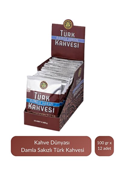 Kahve Dünyası Kahve Dünyası Damla Sakızlı Türk Kahvesi 100 gr x 12 Adet