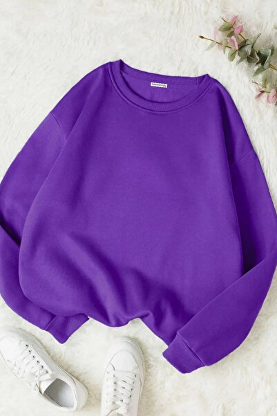 FECCY Hanorac unisex din bumbac, supradimensionat