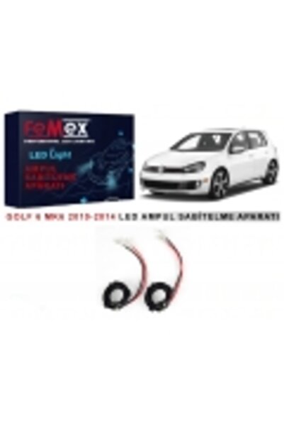 Sistem Led Market Volkswagen Golf 6 MK6 Araçlar için Kısa Far Tutucu Led Ampu...
