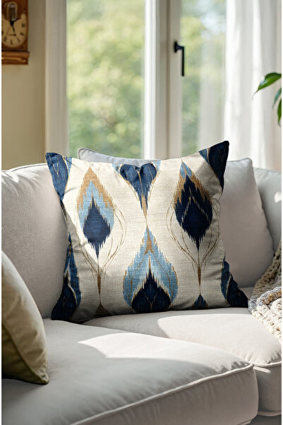 CANİLA Husă de pernă cu două fețe, imprimată digital, cu model țesut. Husă de pernă decorativă moale.