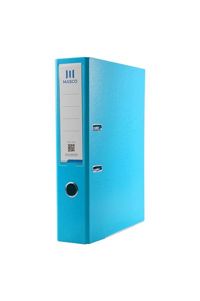 MASCO 2 Ring A4 Size Box Folder File, Light Blue