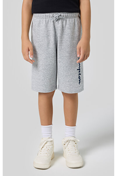 Champion Script Shop Shorts Gri Çocuk Şort-306888-EM021
