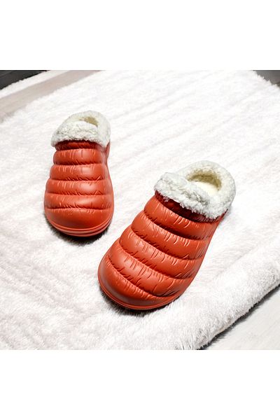 AkınalBella 36-41 Number Range Furry Inside Closed Front Eva Winter House Παντόφλες δρόμου και εργασίας