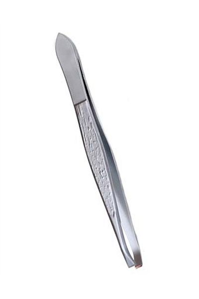 Trina Chrome Straight Mouth Tweezers - 07