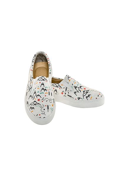 NOOSY Tenis de damă cu imprimeu colorat