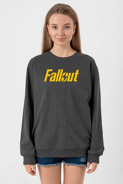 Tshirthane Fallout Letter Smoked Women's 2Ip Sweatshirt