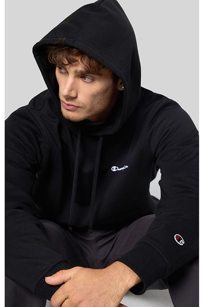 Champion Champion Herren Hoodie - Hooded Sweatshirt, Pullover, Kleines Logo, Kapuze, einfarbig