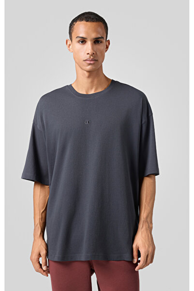 Champion Script Shop Crewneck T-Shirt Siyah Erkek Tişört-220279-ES503