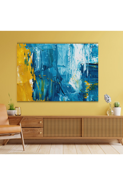 TRADE AYS Sürrealistmavi Kanvas Tablo