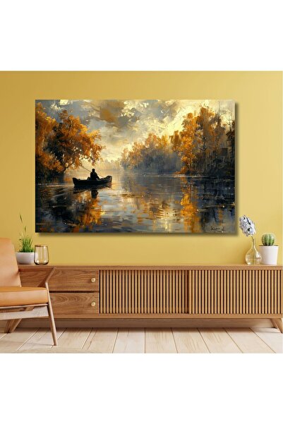 TRADE AYS Alone Fisherman Kanvas Tablo