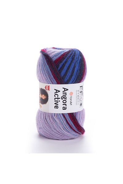 Yarnart ANGORA ACTIVE NEW - ΜΠΡΟΥΛΙ ΧΕΙΡΟΠΟΙΗΤΟ ΠΛΕΚΤΟ ΝΗΜΑ EBRULI-855
