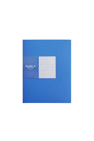 DOUBLE A ملف جيب بحجم A4/40 جيبًا باللون الأزرق الفاتح | مناسب للاستخدام المد...