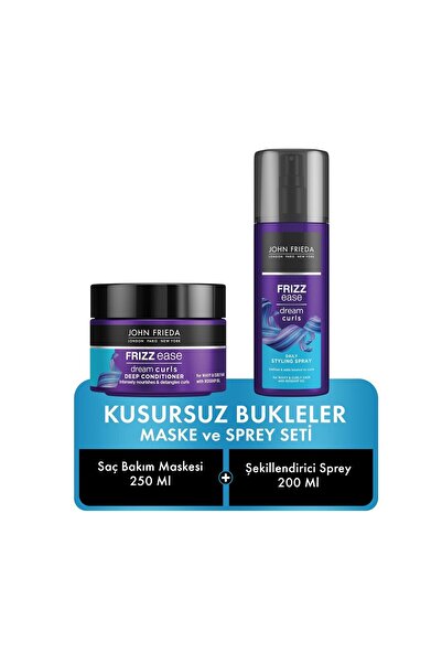 John Frieda Kıvırcık Saçlara Özel Maske&sprey Set