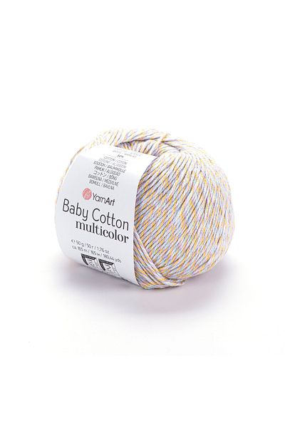 Yarnart Baby Cotton Multicolor - Μαρμάρινο Χειροποίητο Πλεκτό Σχοινί Ebruli-5212
