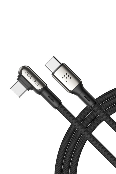 VOLTME C2070 Stark 60W Type-C Şarj Kablosu 2M 3A-Siyah