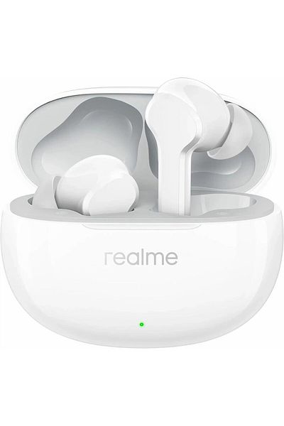 realme Buds T110 with AI ENC for Calls, Fast Charging Bluetooth Headset (Pop White)