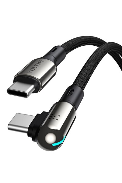 VOLTME C2071 Stark 100W Type-C Şarj Kablosu 1.2M 5A-Siyah